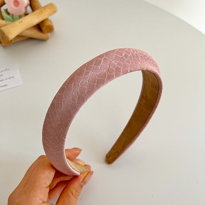 F6459 Sweet Mermaid Candy Color PU Padded Headband