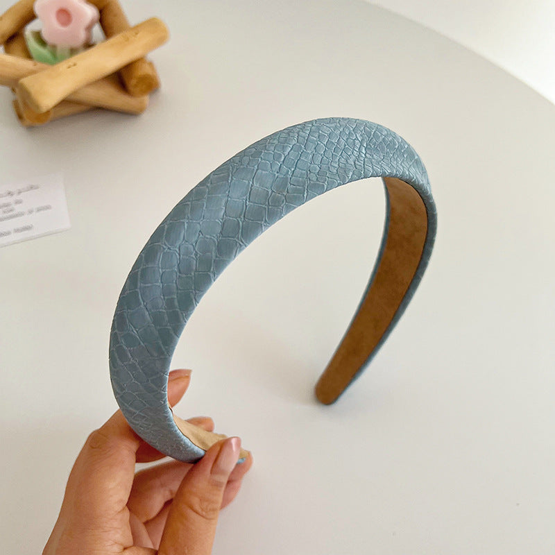 F6459 Sweet Mermaid Candy Color PU Padded Headband
