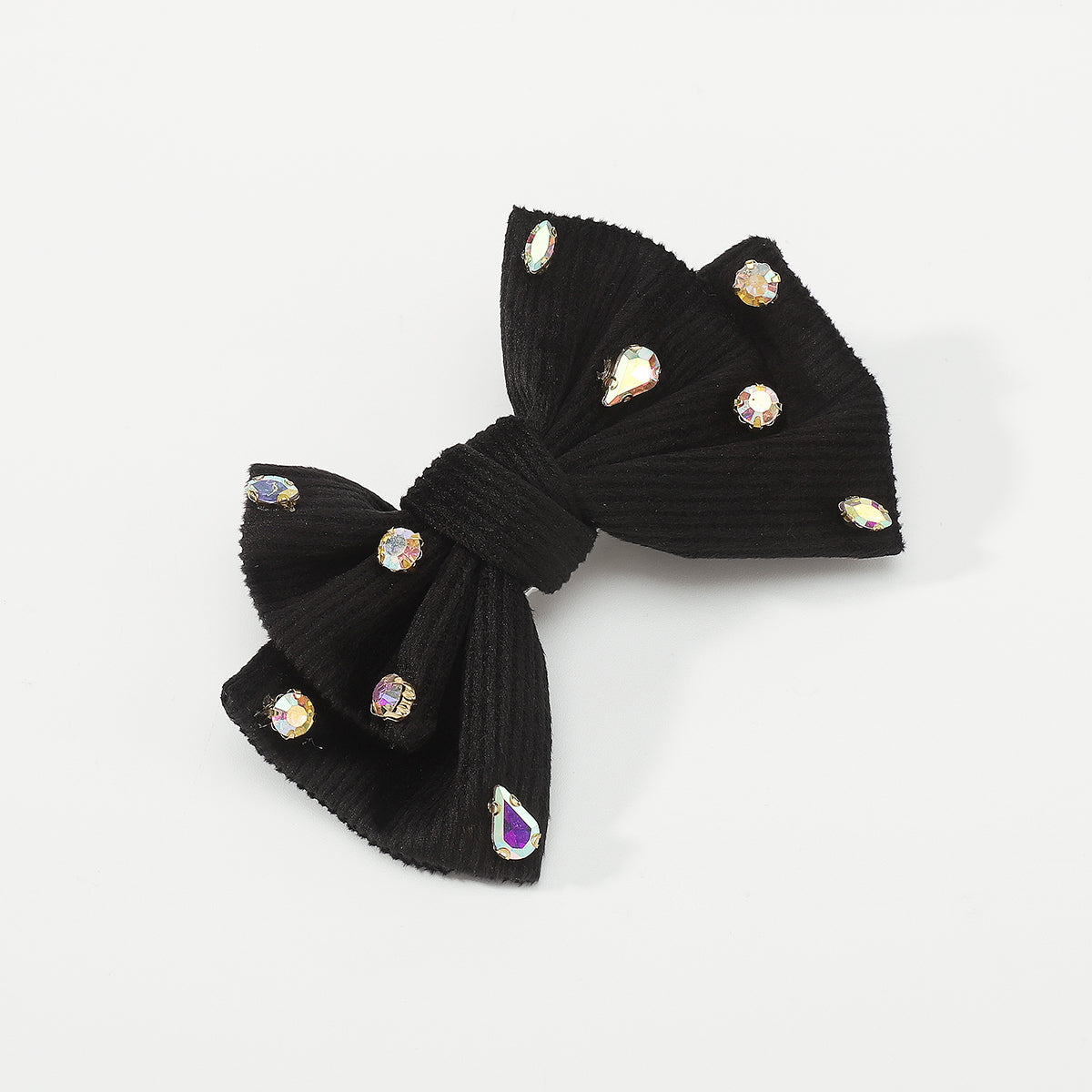 F6490 Multi-color Rhinestone Bow Knot Hair Clip
