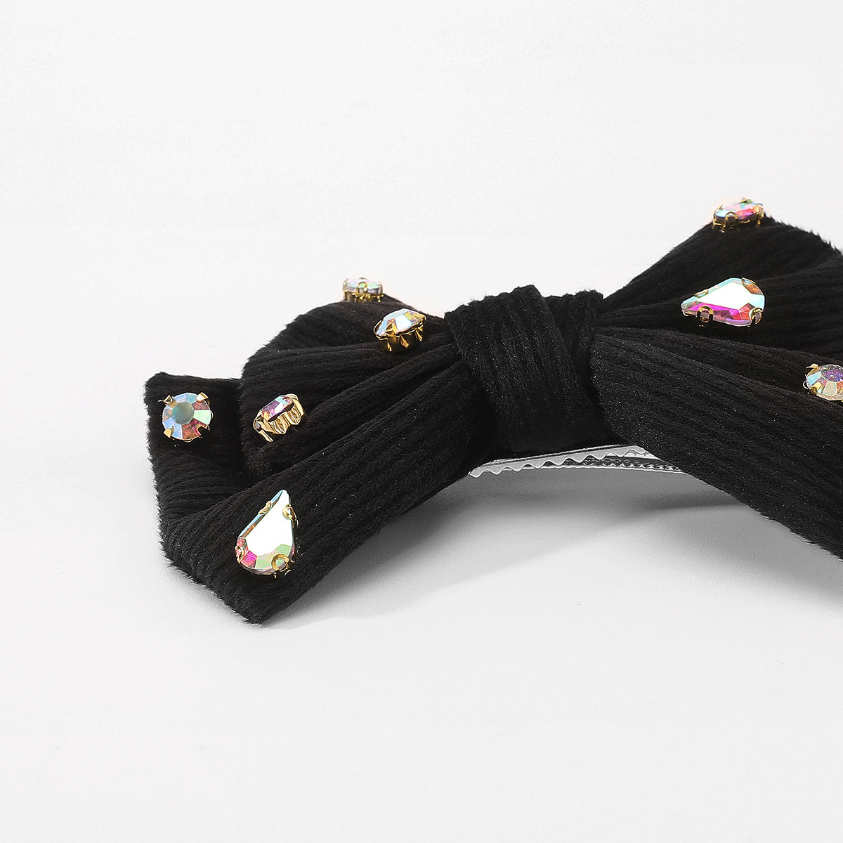 F6490 Multi-color Rhinestone Bow Knot Hair Clip