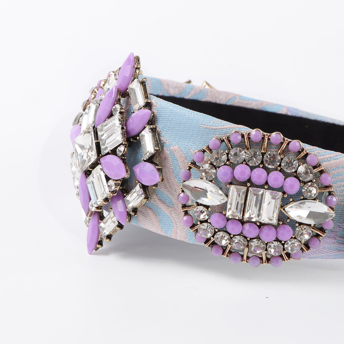 F6532 Baroque Geometric Crystal Headband