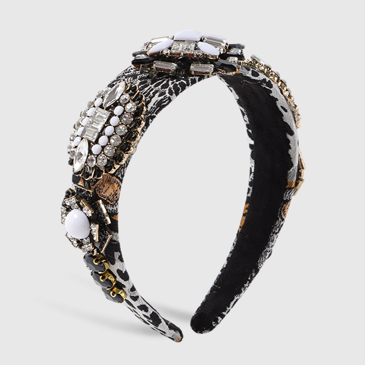 F6532 Baroque Geometric Crystal Headband