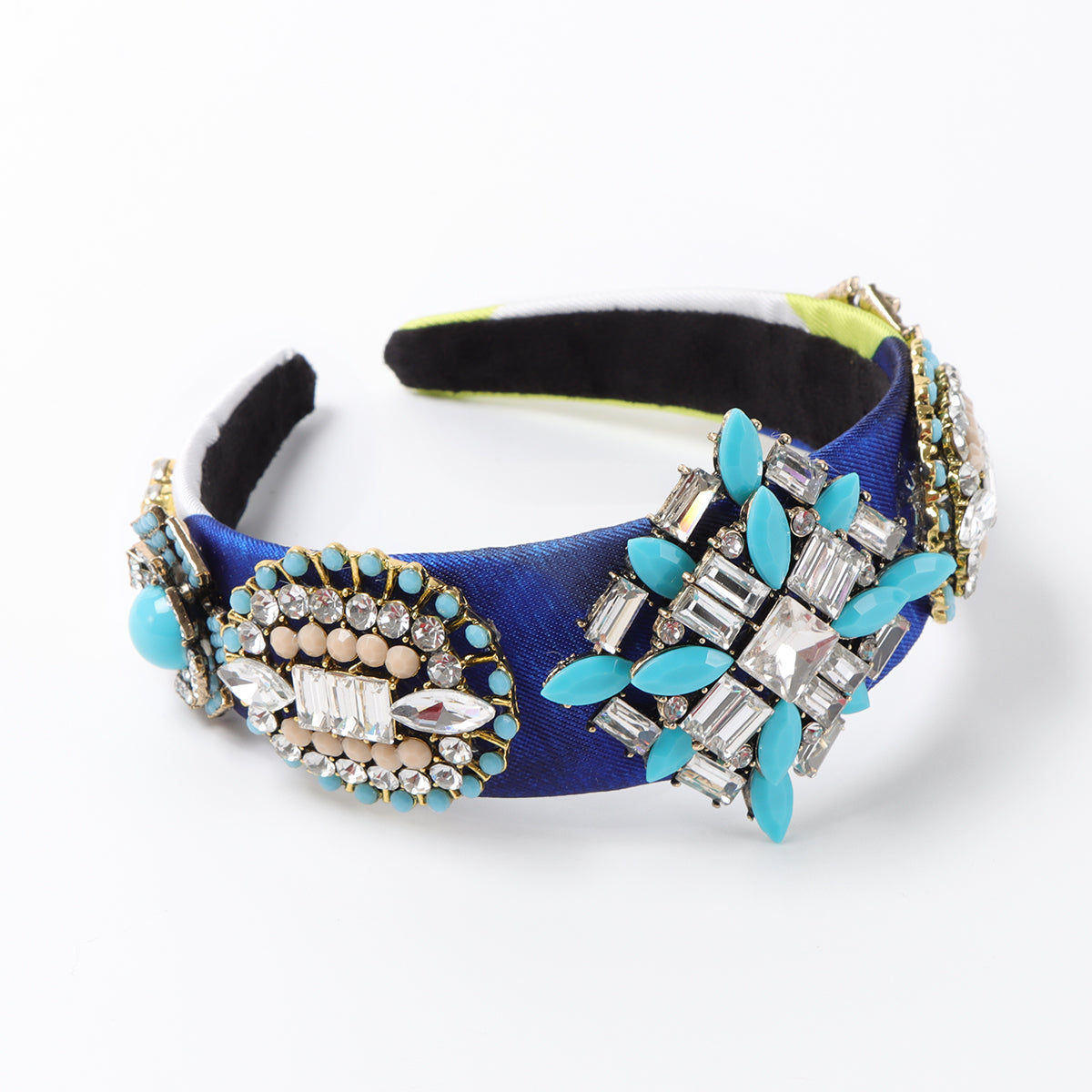 F6532 Baroque Geometric Crystal Headband