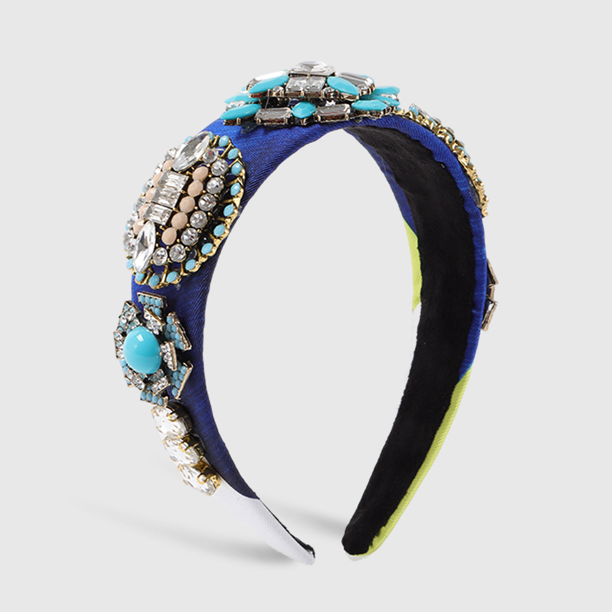 F6532 Baroque Geometric Crystal Headband