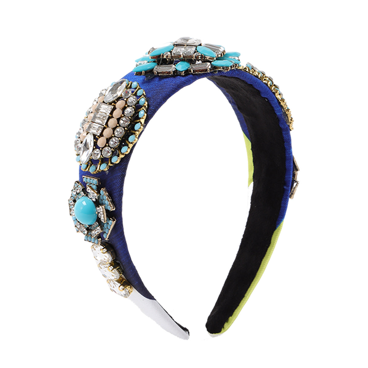 F6532 Baroque Geometric Crystal Headband