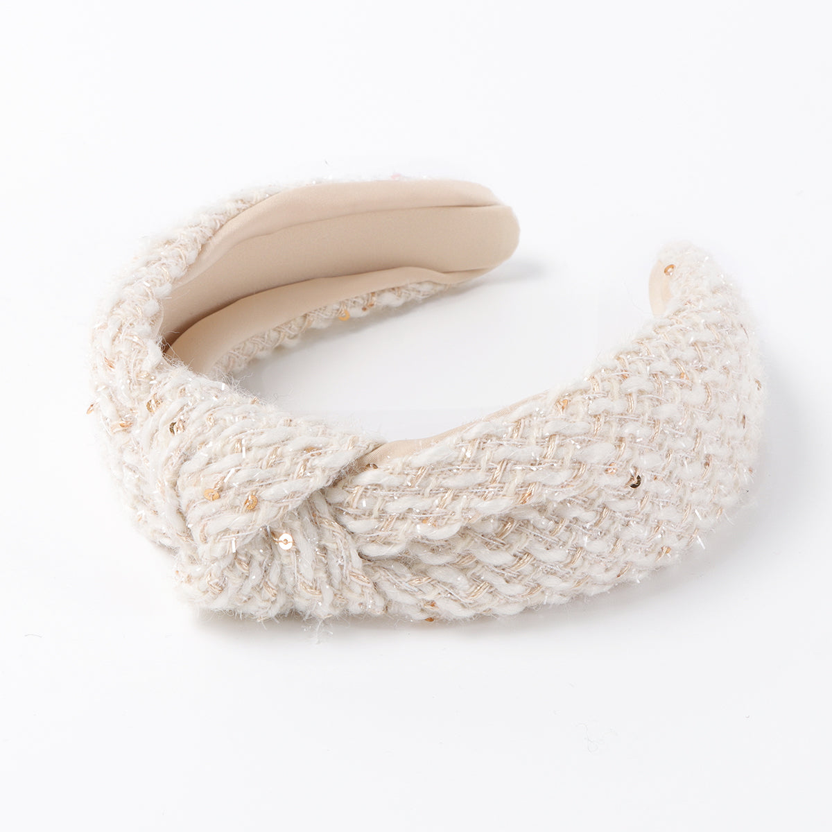 F6606 Tweed Knotted Headband
