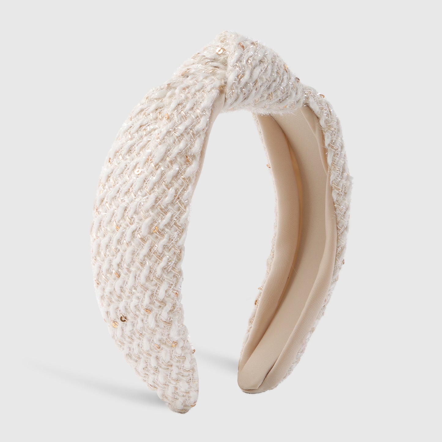 F6606 Tweed Knotted Headband