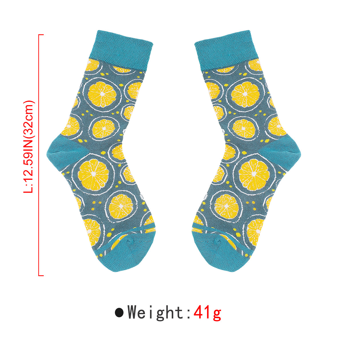 G0118 Lemons Crew Socks