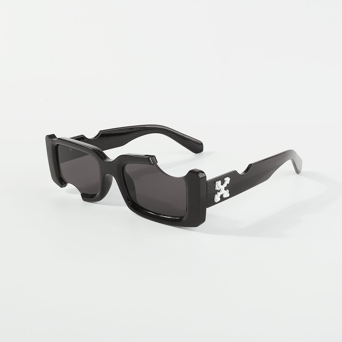 GL001 Retro Irregular Rectangle Sunglasses