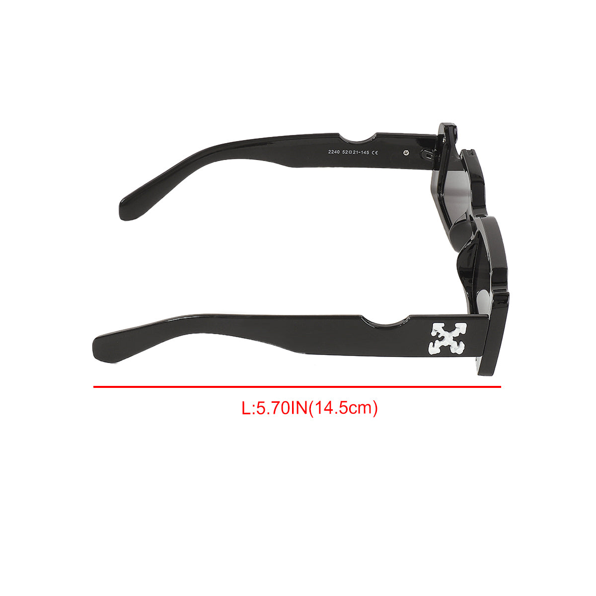 GL001 Retro Irregular Rectangle Sunglasses