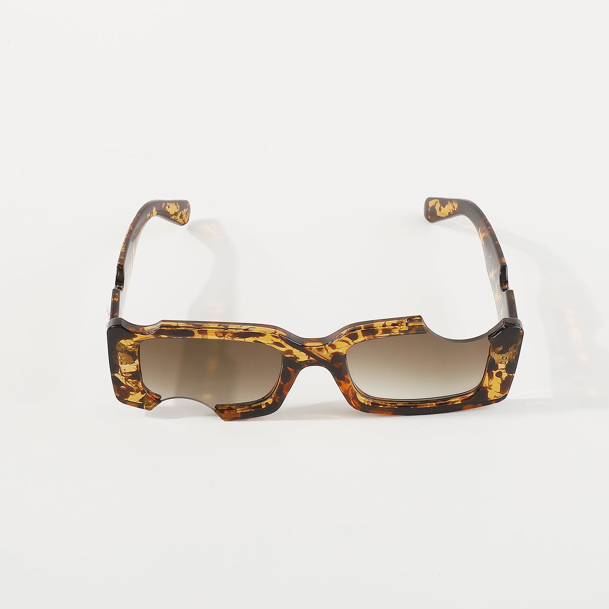 GL001 Retro Irregular Rectangle Sunglasses