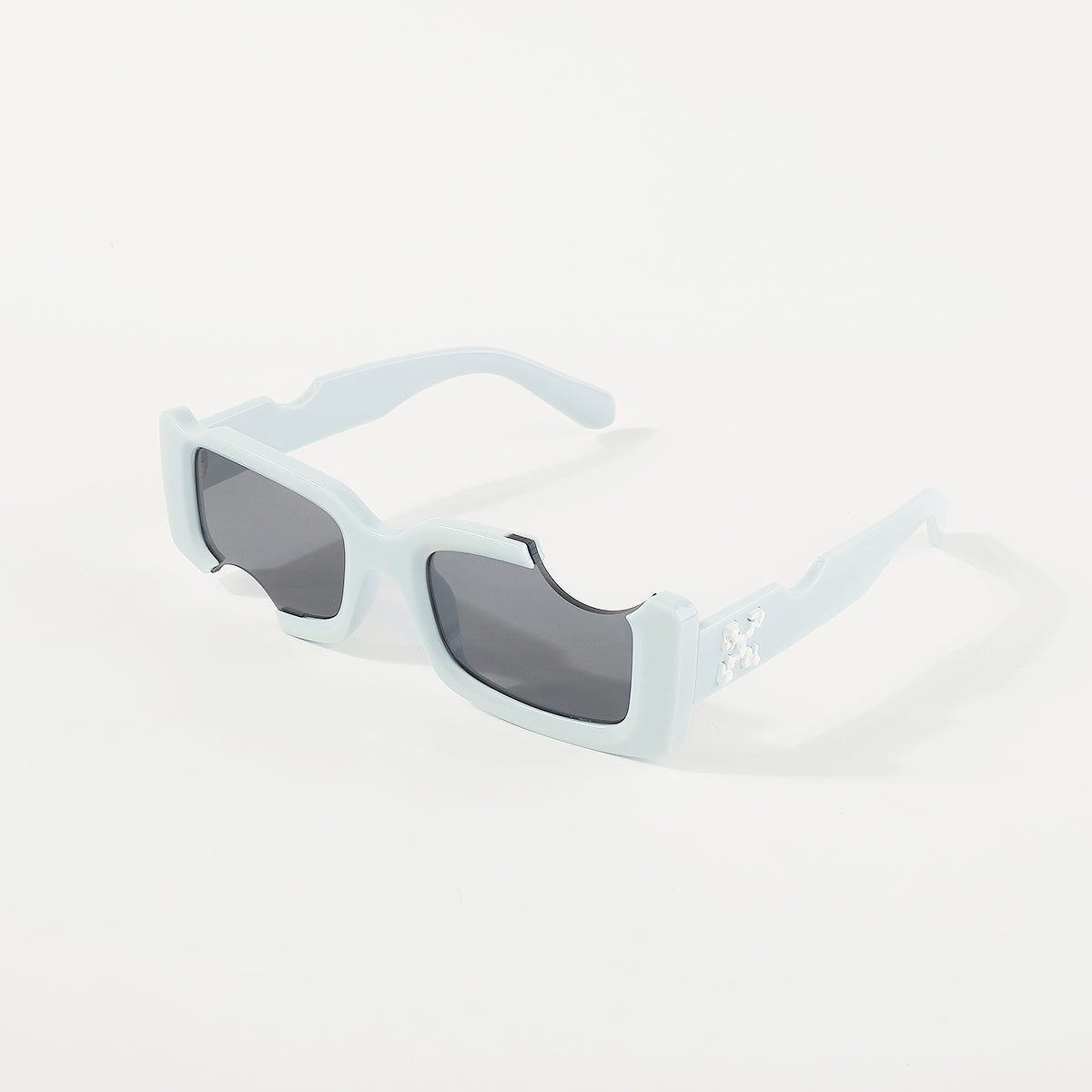 GL001 Retro Irregular Rectangle Sunglasses