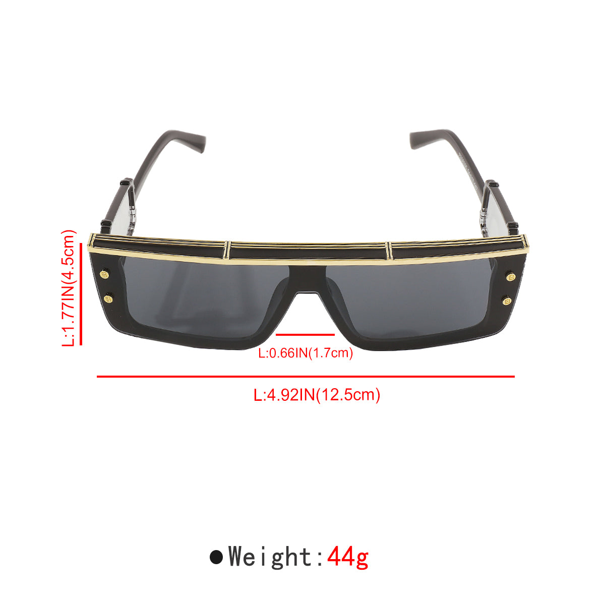 GL006 Futuristic Robotic Rectangle Sunglasses