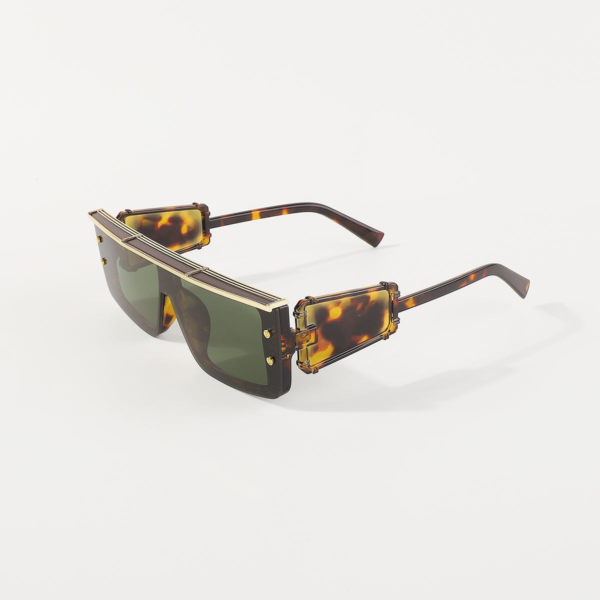 GL006 Futuristic Robotic Rectangle Sunglasses