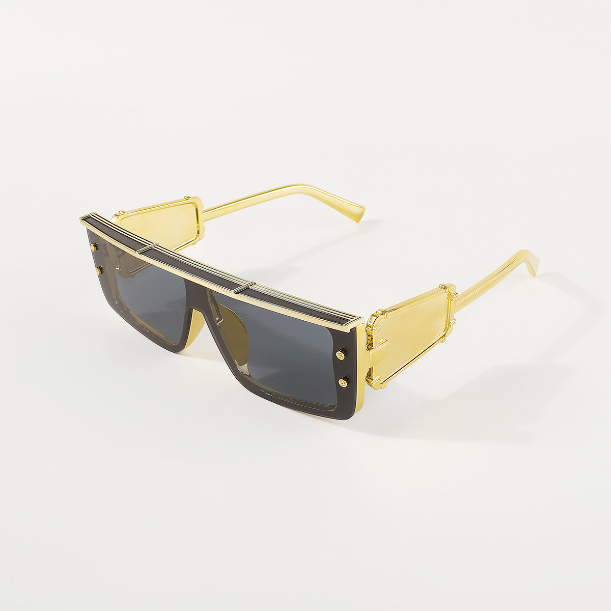 GL006 Futuristic Robotic Rectangle Sunglasses