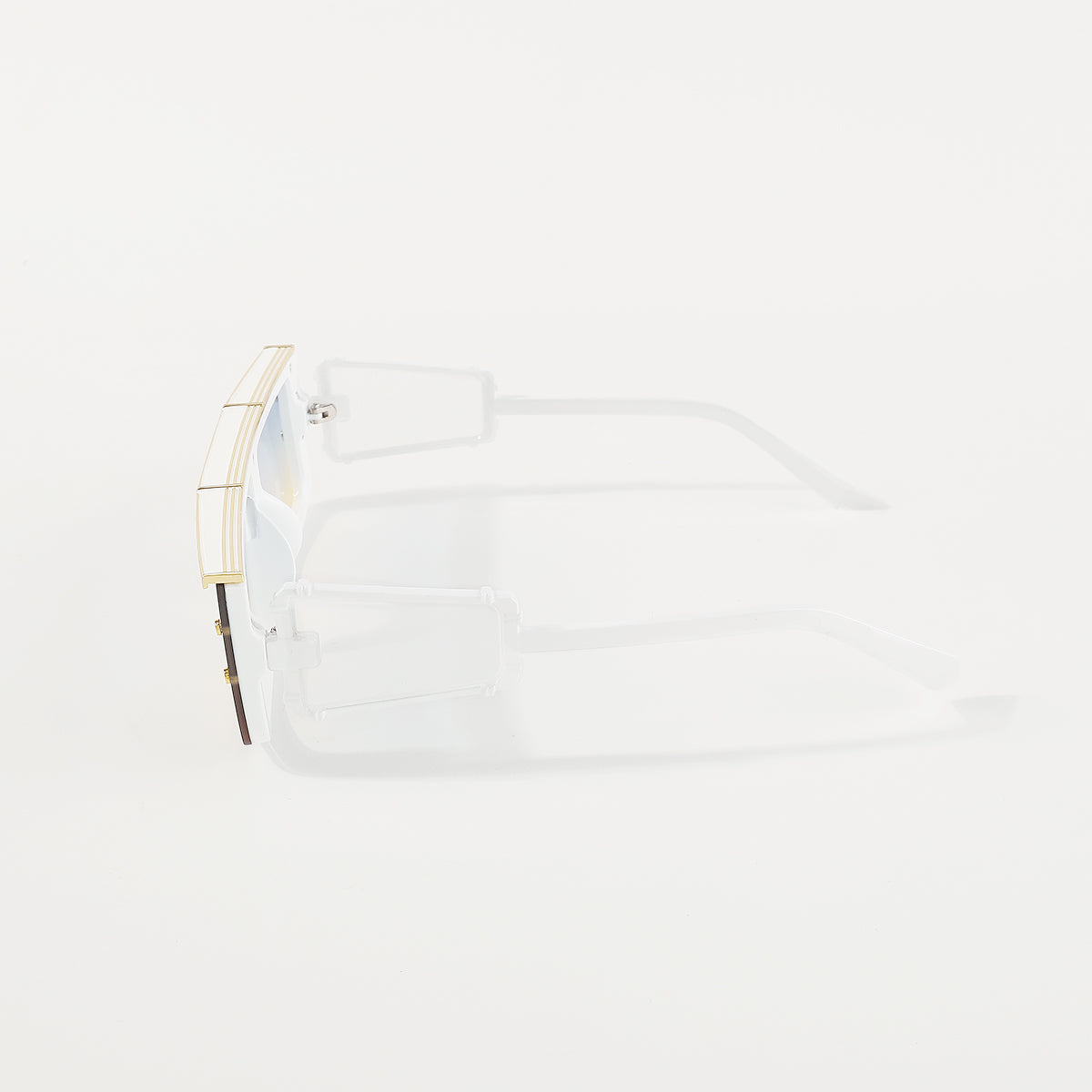 GL006 Futuristic Robotic Rectangle Sunglasses
