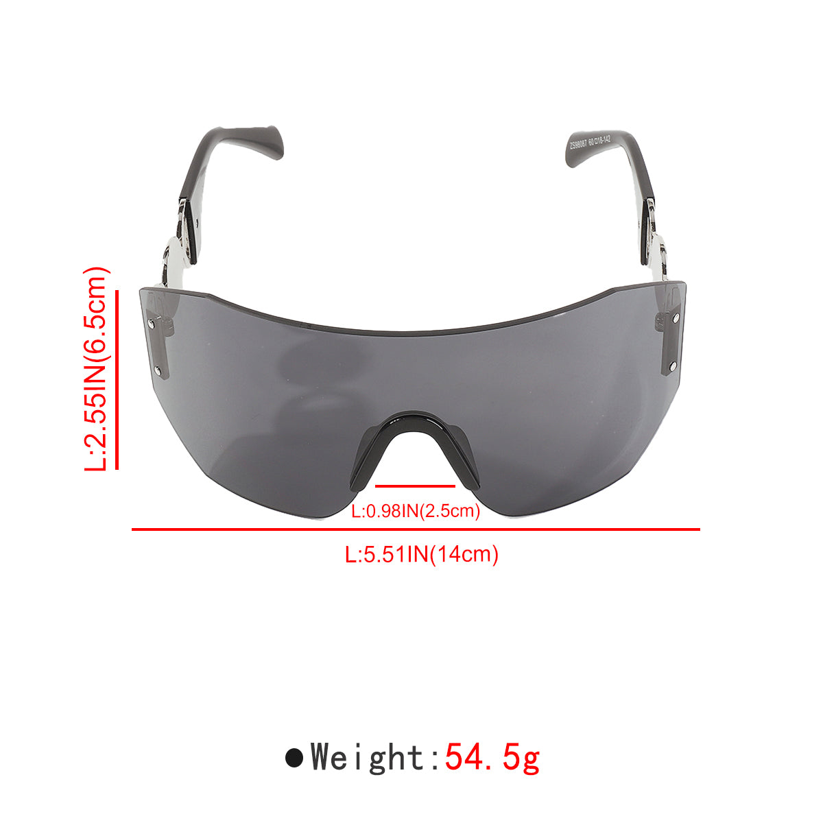GL012 Oversized Shield Sunglasses