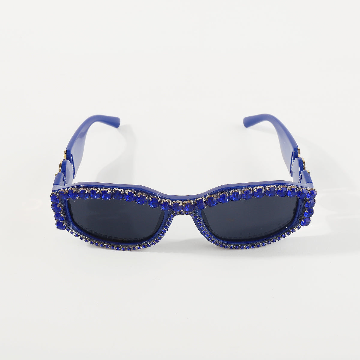 GL023 Retro Oval Rhinestone UV Sunglasses