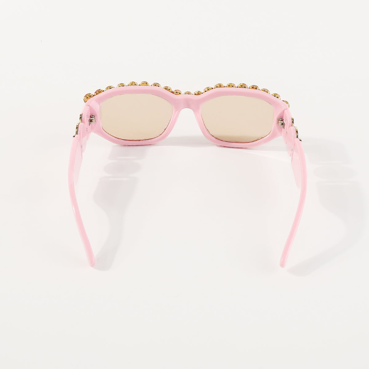 GL023 Retro Oval Rhinestone UV Sunglasses