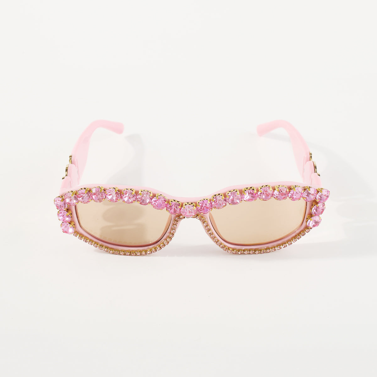 GL023 Retro Oval Rhinestone UV Sunglasses