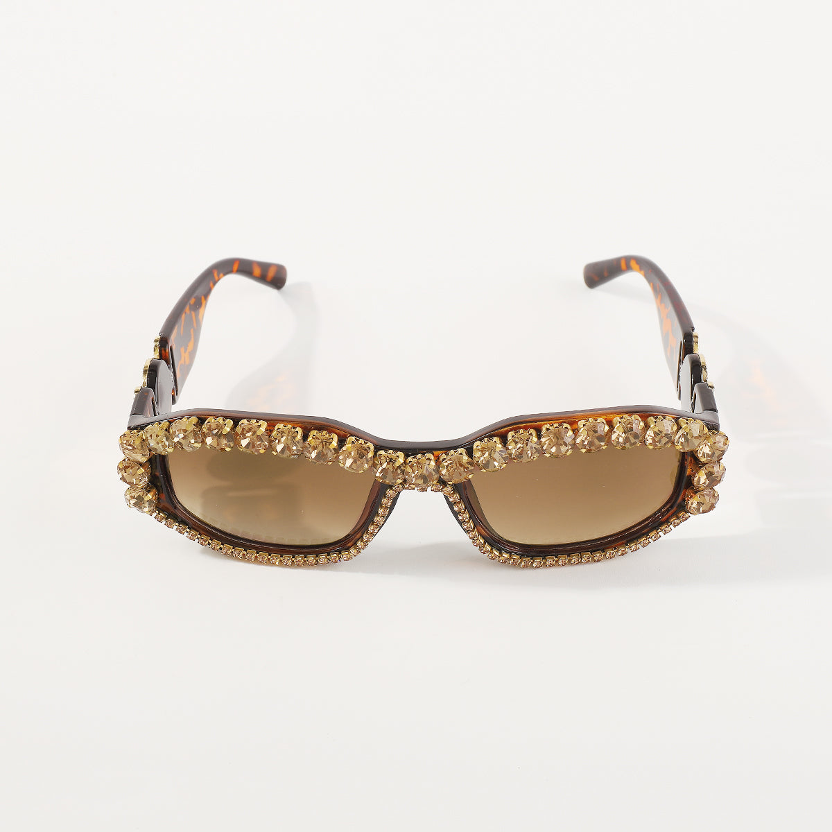 GL023 Retro Oval Rhinestone UV Sunglasses