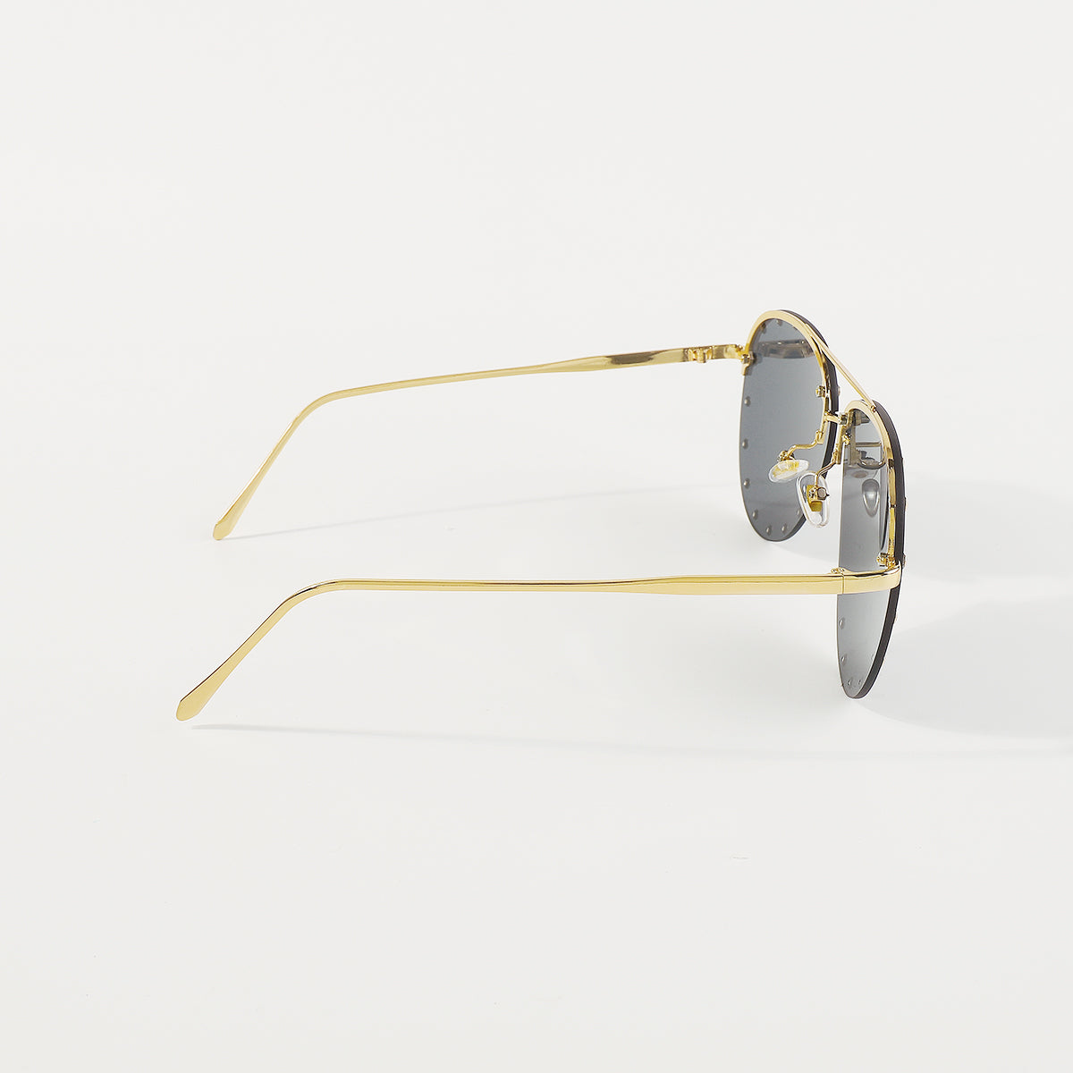 GL030 Rhinestone Trimmed Aviator Sunglasses