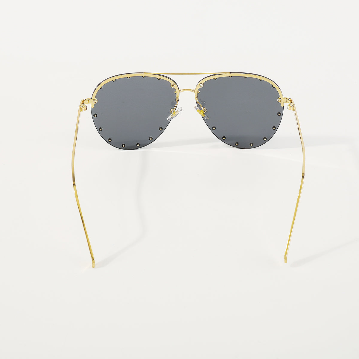 GL030 Rhinestone Trimmed Aviator Sunglasses