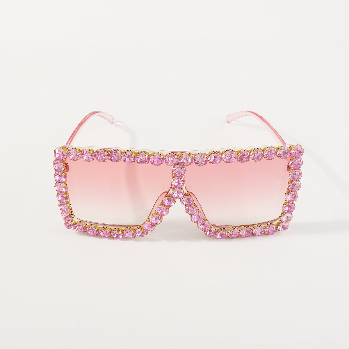 GL036 Bling Crystal Oversized Square Sunglasses