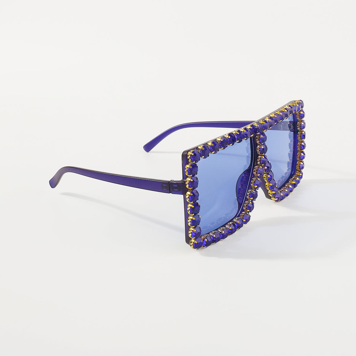 GL036 Bling Crystal Oversized Square Sunglasses