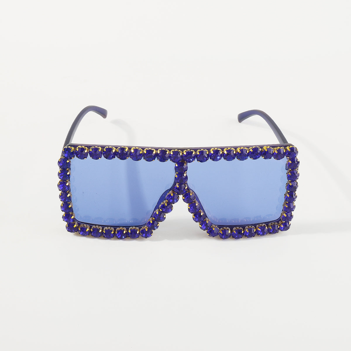 GL036 Bling Crystal Oversized Square Sunglasses