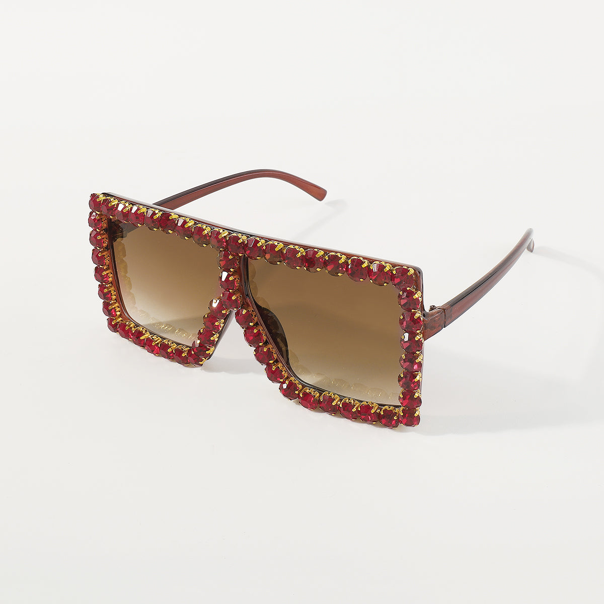 GL036 Bling Crystal Oversized Square Sunglasses