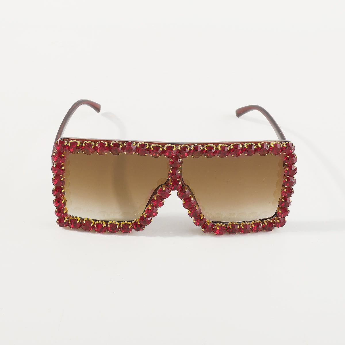 GL036 Bling Crystal Oversized Square Sunglasses