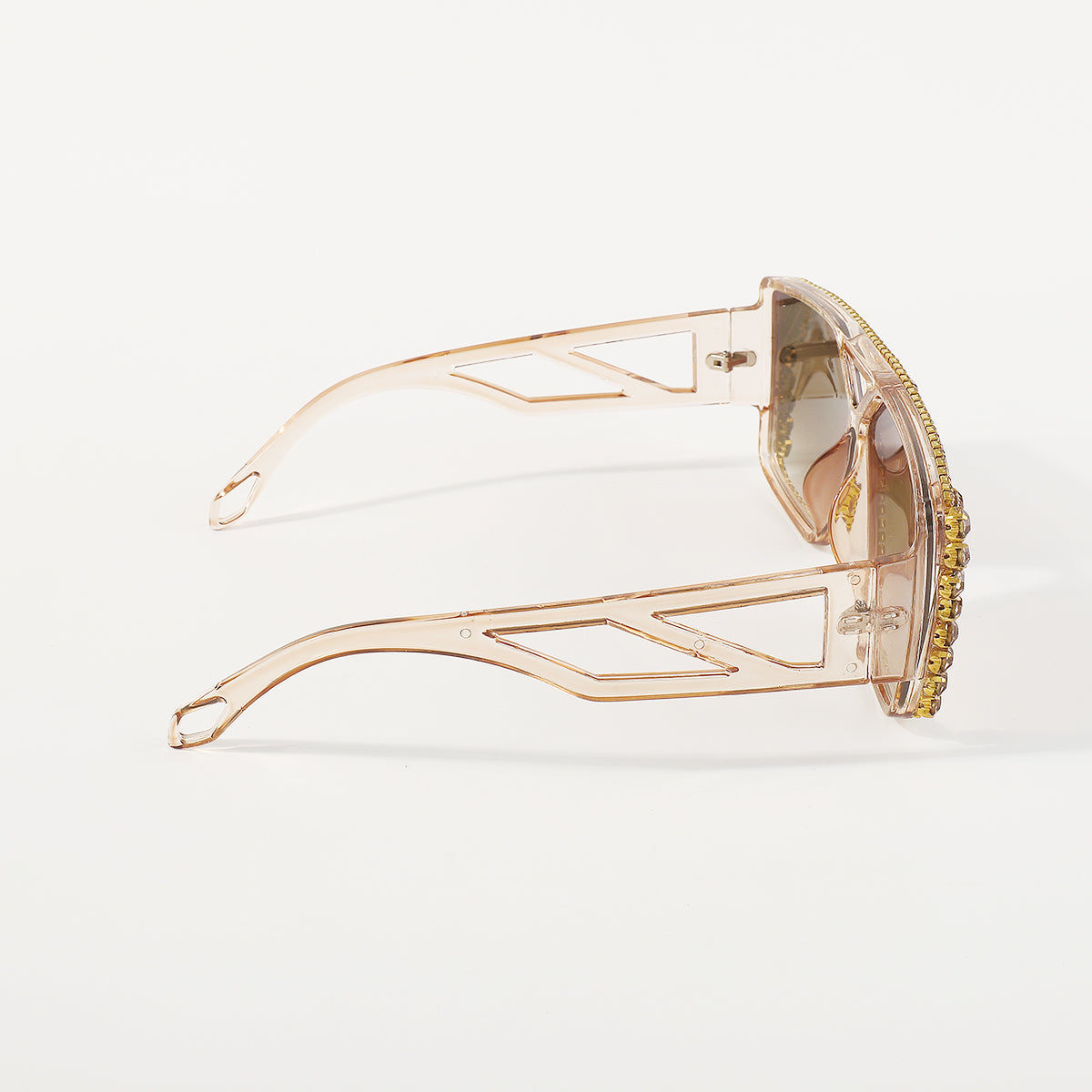 GL042 Crystal Oversized Square Sunglasses