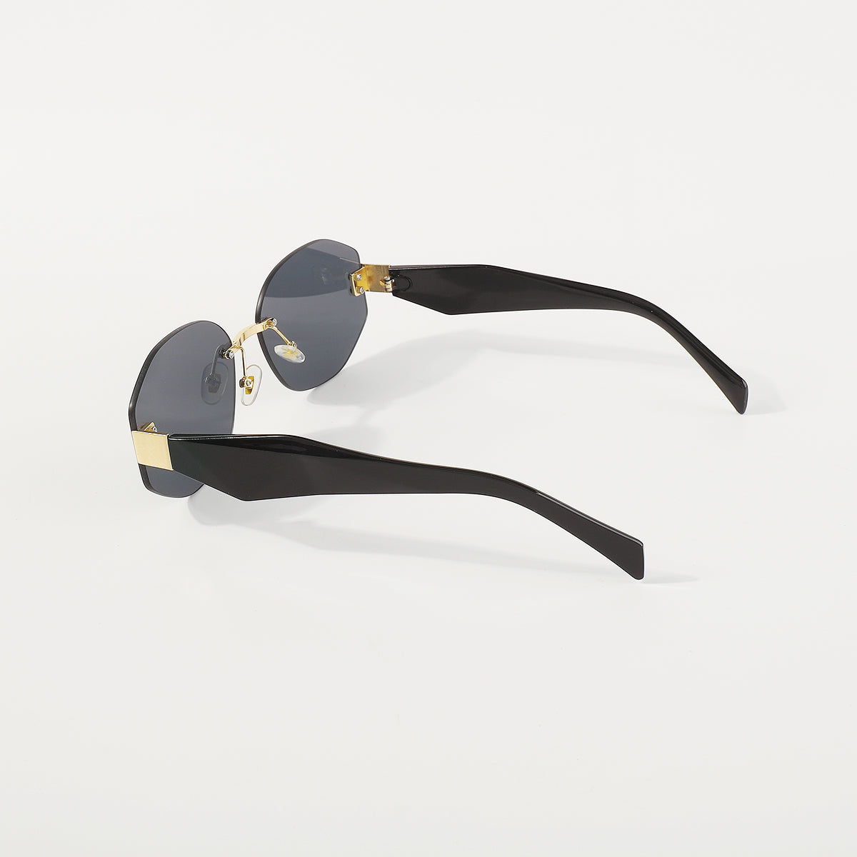 GL052 Frameless Ombre Nonagon Sunglasses