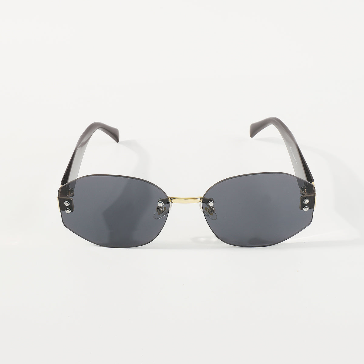 GL052 Frameless Ombre Nonagon Sunglasses
