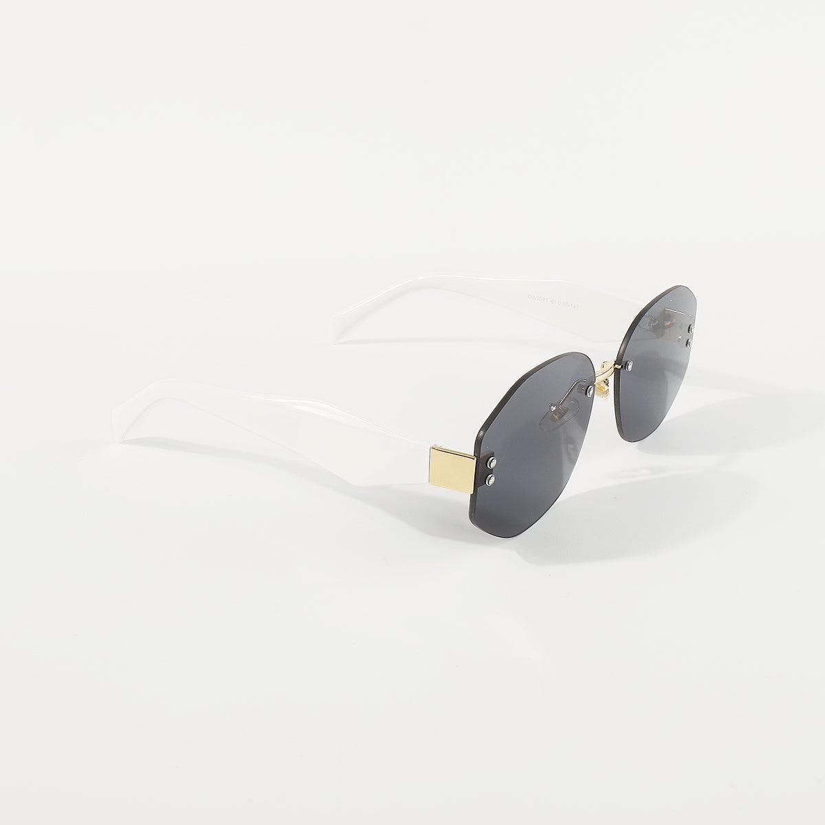 GL052 Frameless Ombre Nonagon Sunglasses