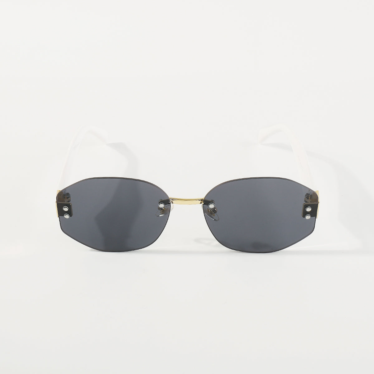 GL052 Frameless Ombre Nonagon Sunglasses