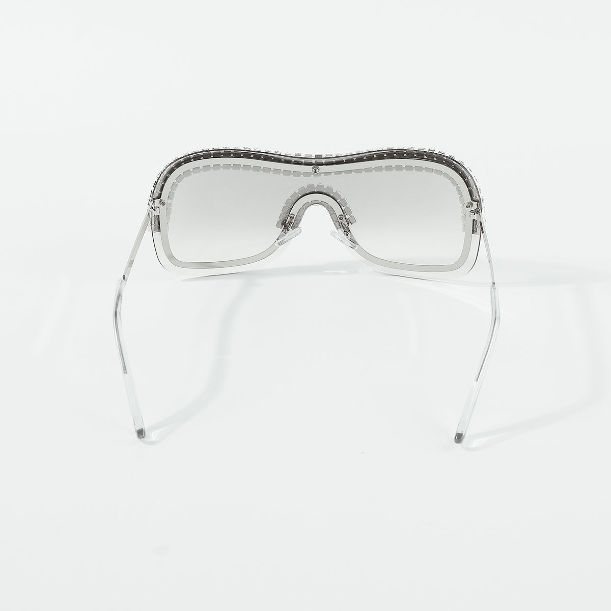 GL086 Bling Semi-Rimless Oversized Sunglasses