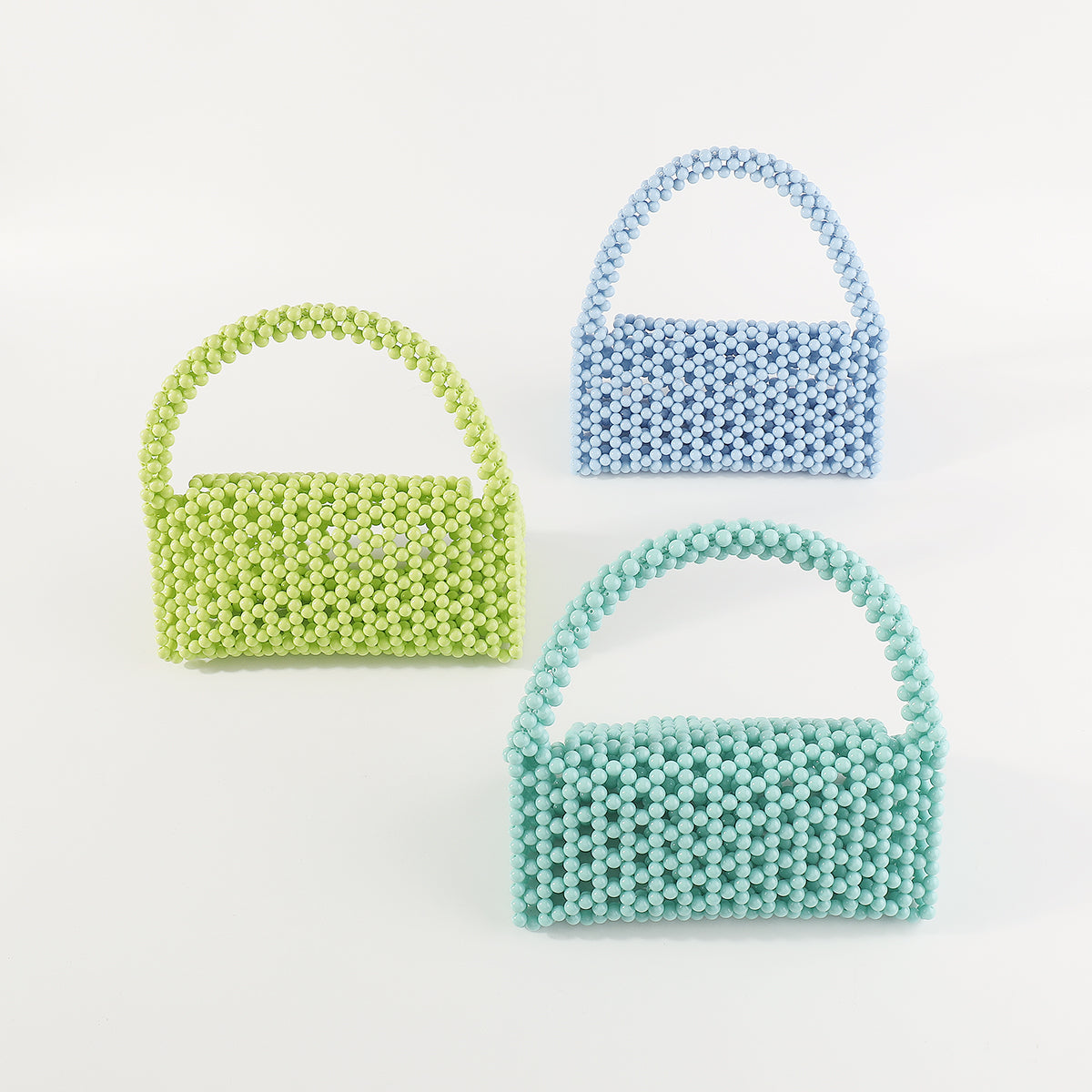 H0026 Candy Color Beaded Bags