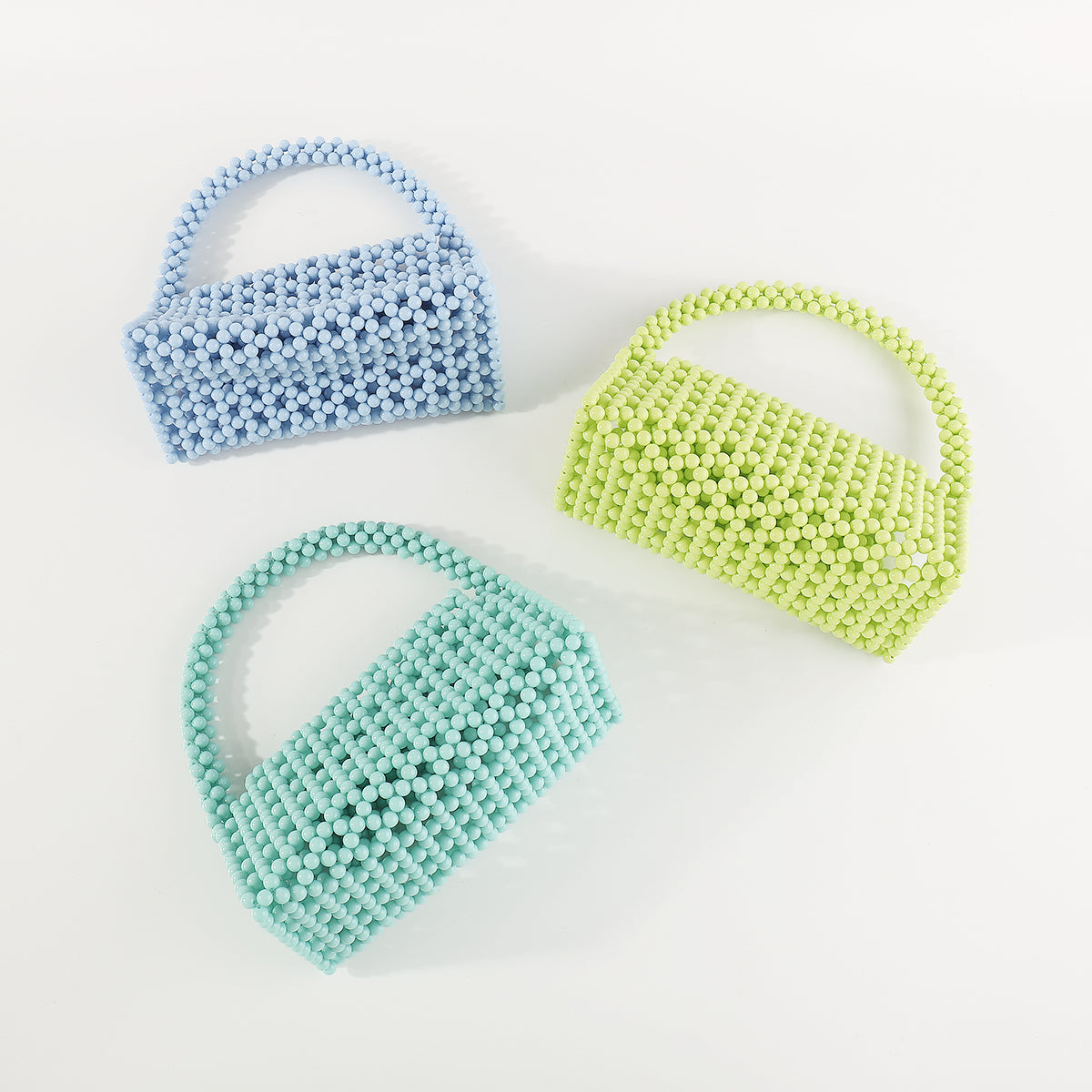 H0026 Candy Color Beaded Bags