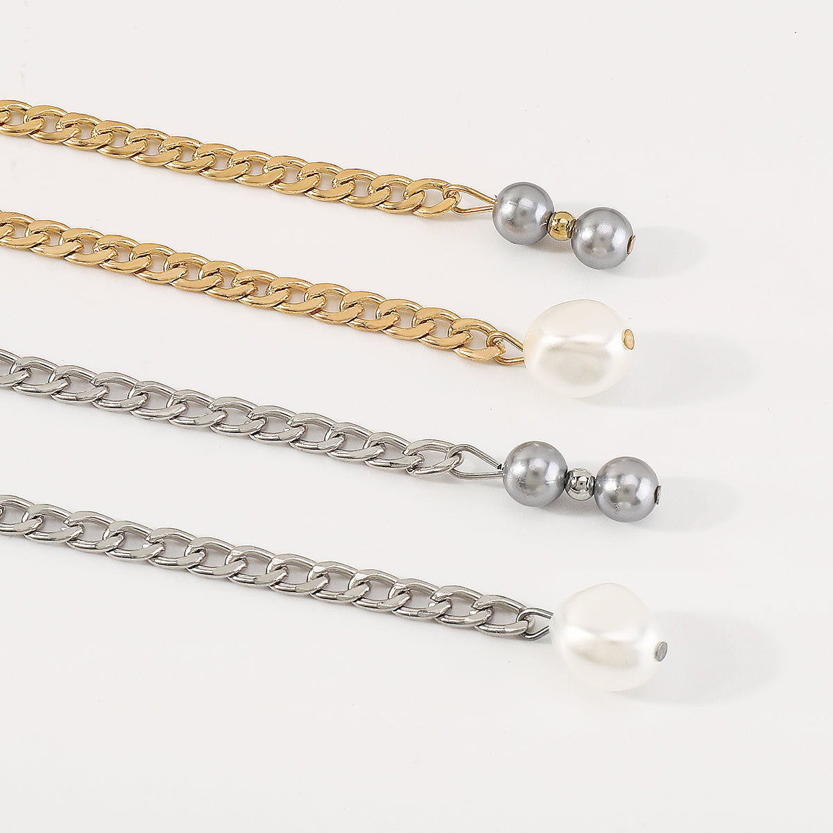 N10571 Long Tassel Chain Pearl Pendant Neclace
