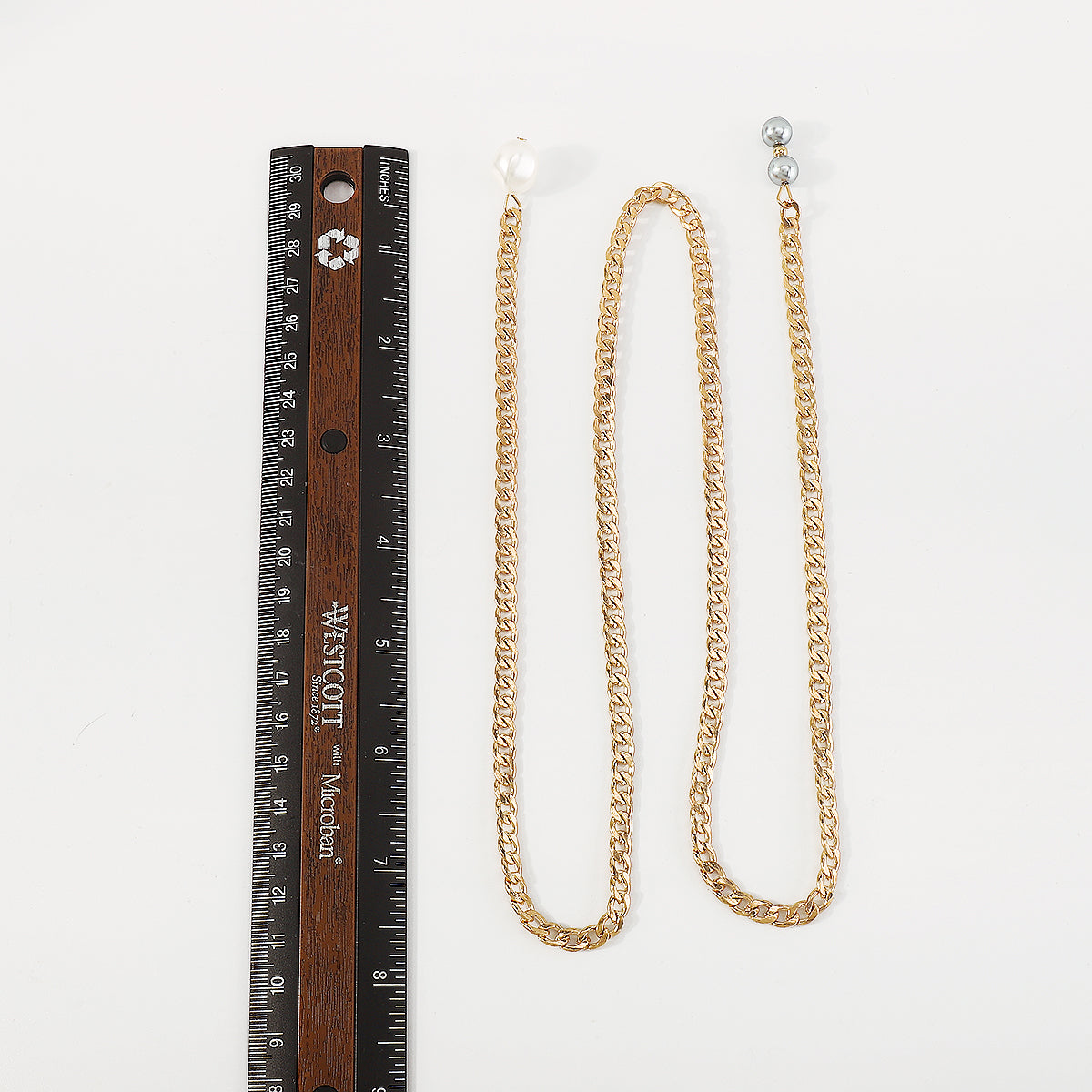 N10571 Long Tassel Chain Pearl Pendant Neclace