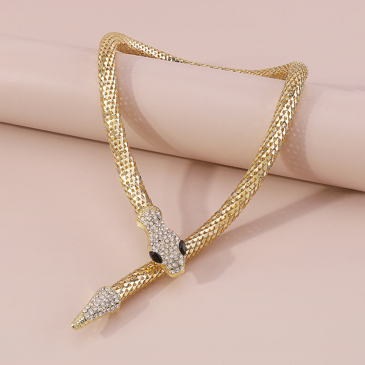 N9274 Rhinestone Snake Choker Necklace