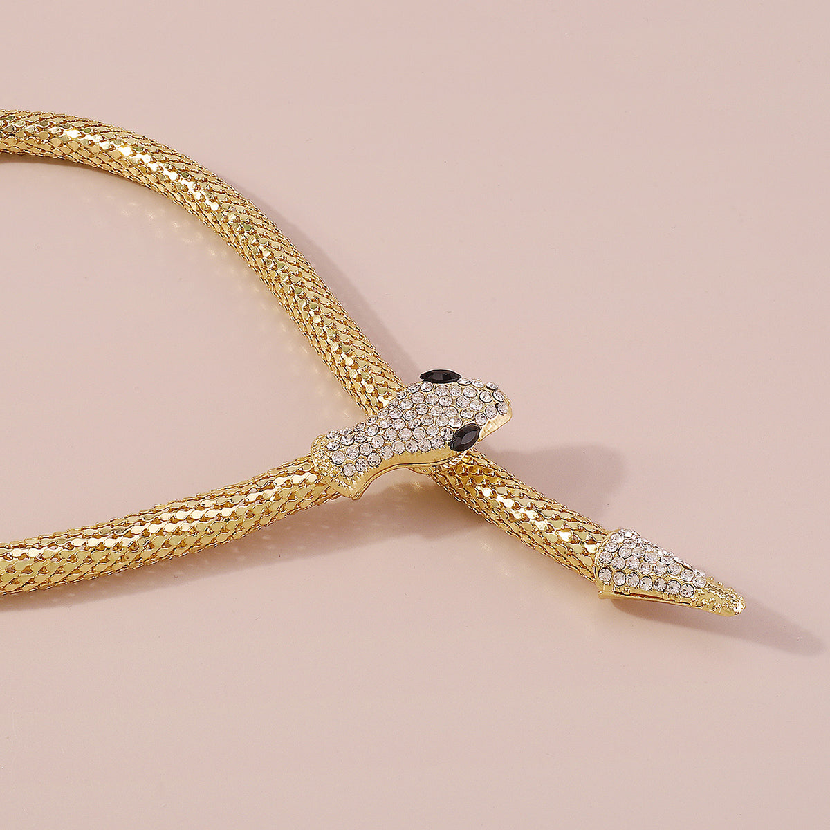 N9274 Rhinestone Snake Choker Necklace