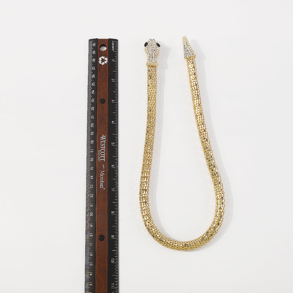 N9274 Rhinestone Snake Choker Necklace