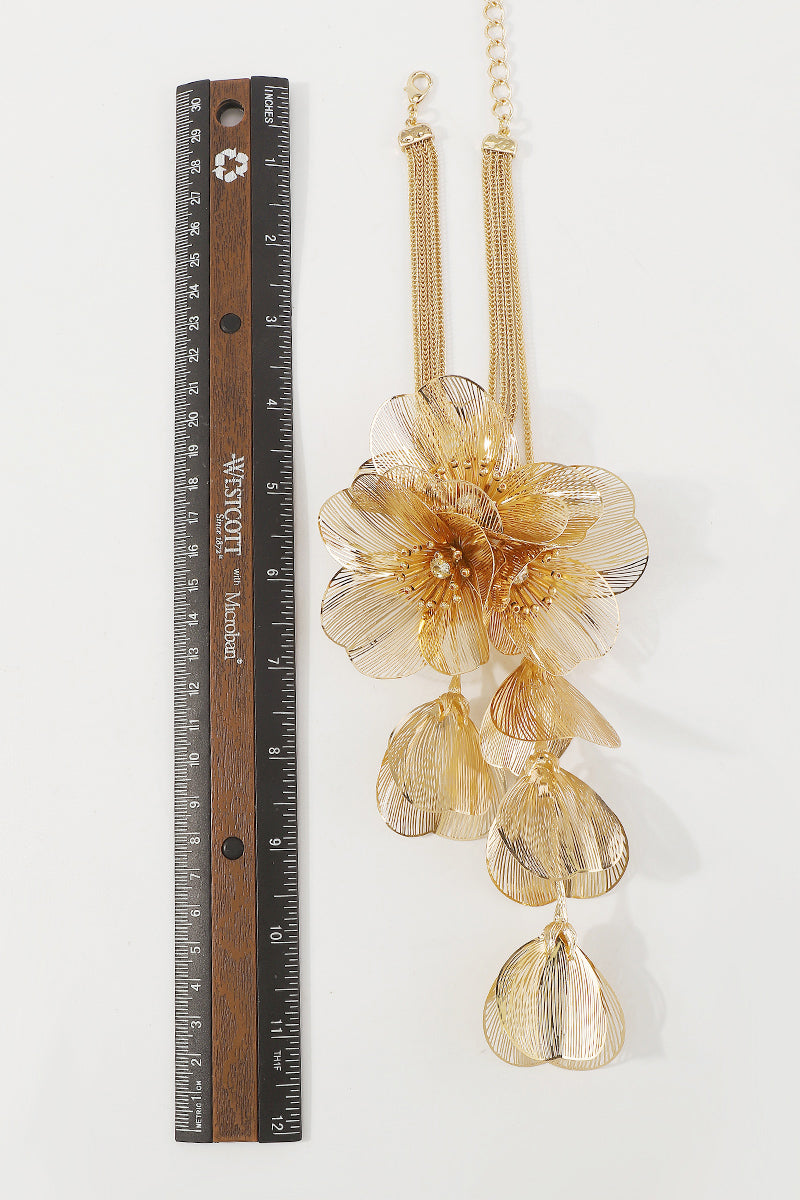 N11106 Large Floral Festival Necklace