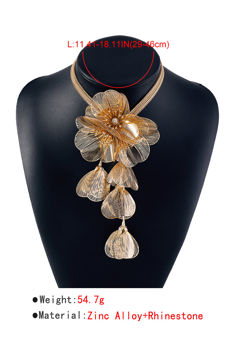 N11106 Large Floral Festival Necklace