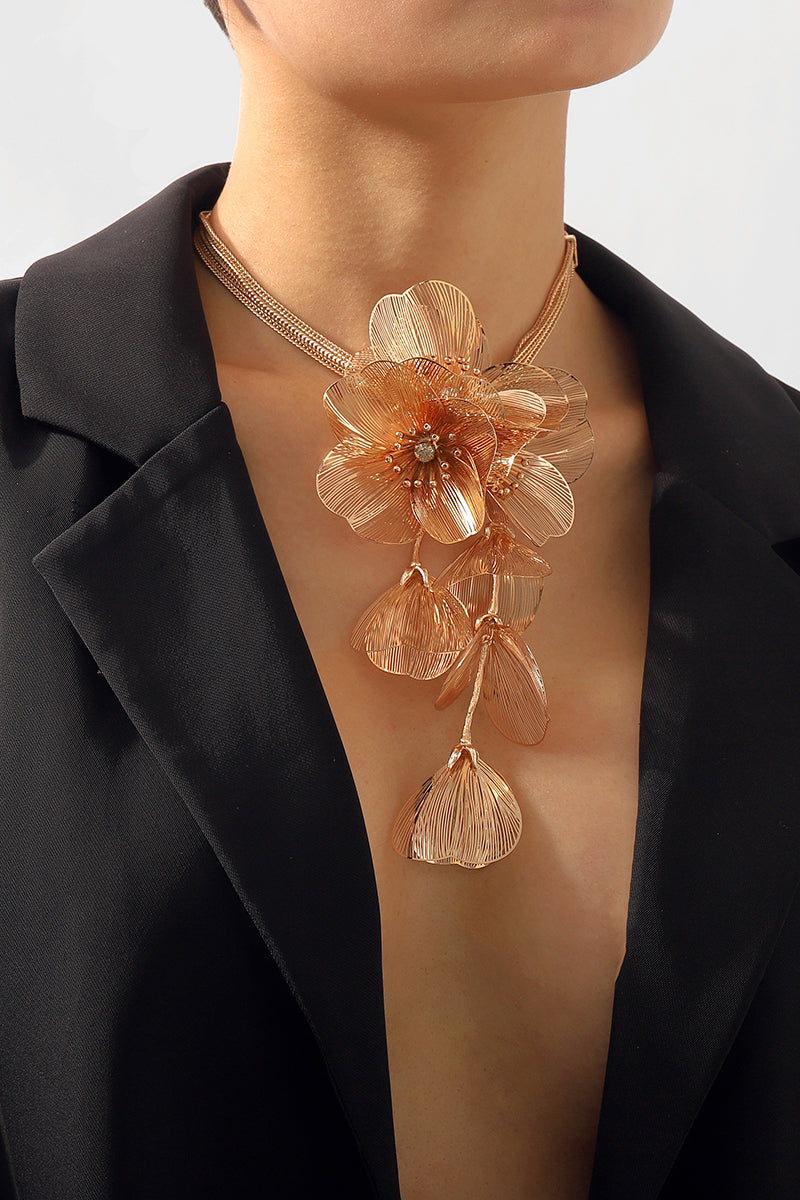 N11106 Large Floral Festival Necklace