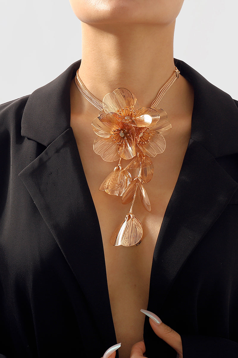 N11106 Large Floral Festival Necklace