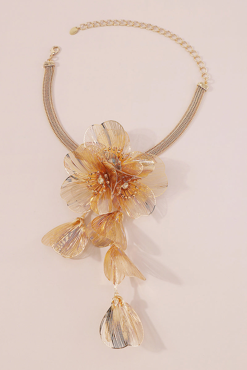 N11106 Large Floral Festival Necklace
